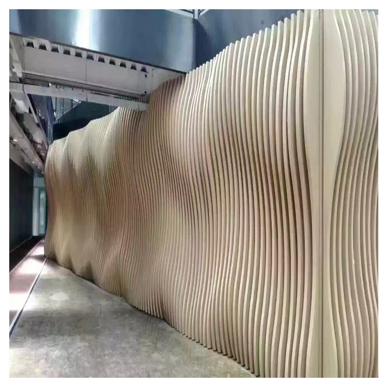 弧形拉弯型材铝方通 弧形方通吊顶广州生产厂家