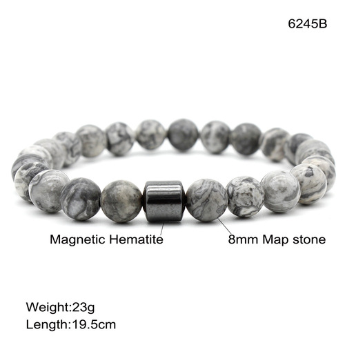 Best-selling obsidian tiger eye bead bracelet, stone bead bracelet with magnetic stone bracelet