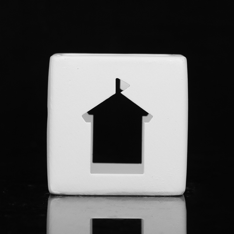 Cerámica DIY candelabro creativo acuarela infantil puzzle decoración simple hecha a mano fábrica mayorista