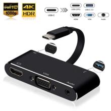 USB3.1 Type-C �DHDMI VGA�����l �ɹ�늸����D�Q�� 4k*2k