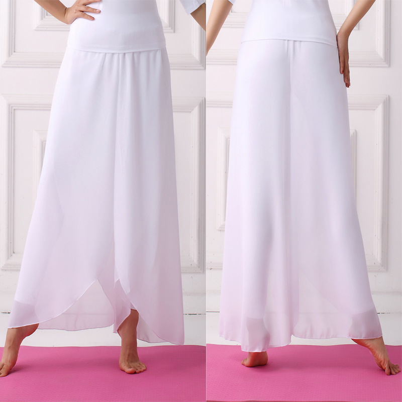 Ness Yu Dance Rhyme Yoga Pants Dance Rhyme Micro-Lara Pants Chiffon Dance Pants Fitness Suit Women's Elegant Group Performance Suit