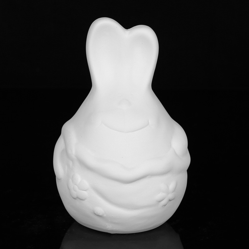 Decoración de cerámica DIY de yeso para niños graffiti pintura de arena maceta pequeña pintura de padres e hijos vasijas muñecas regalo juguetes