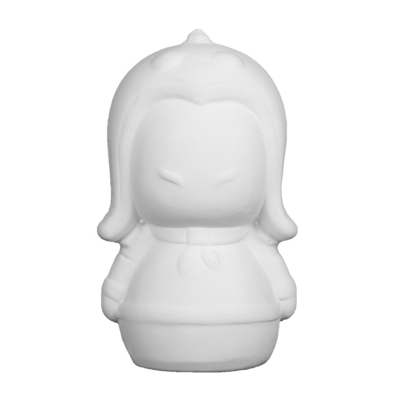 Decoración de cerámica DIY de yeso para niños graffiti pintura de arena maceta pequeña pintura de padres e hijos vasijas muñecas regalo juguetes