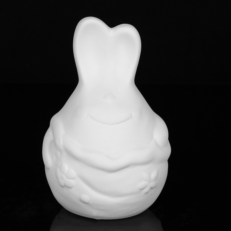 Decoración de cerámica DIY de yeso para niños graffiti pintura de arena maceta pequeña pintura de padres e hijos vasijas muñecas regalo juguetes