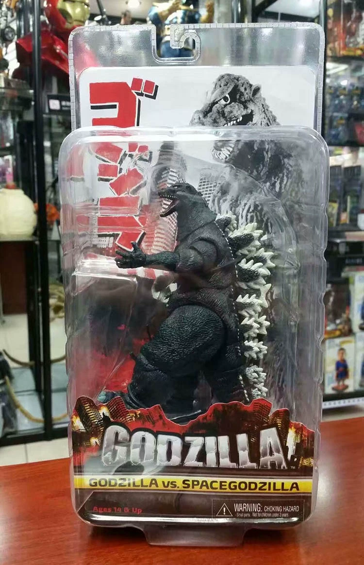 Фигурка PVC из фильма Godzilla от NECA, ~18 см, коллекционная карточная блистер