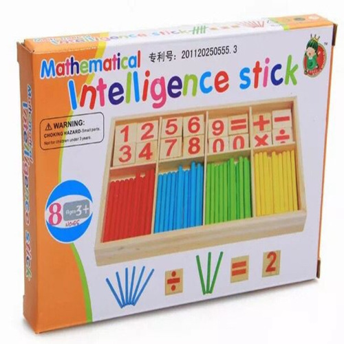 Children's Digital Rod Operation Learning Box, Primary School Students Early Education Math Teaching Tools Kindergarten Intelligence Wooden Toys