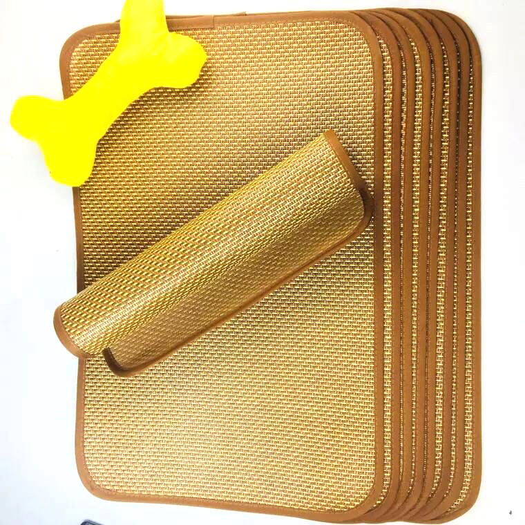 Pet Mat estera del asiento de la perrera estera de refrigeración perro gato estera de paja perrera perro estera ventas directas de la fábrica