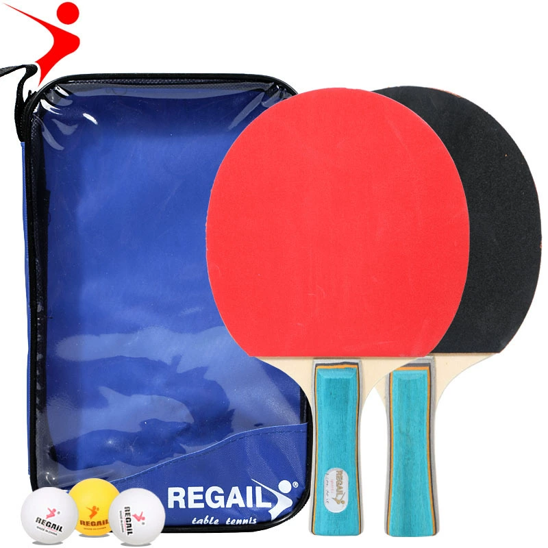 Entertainment racket for training for table tennis, set