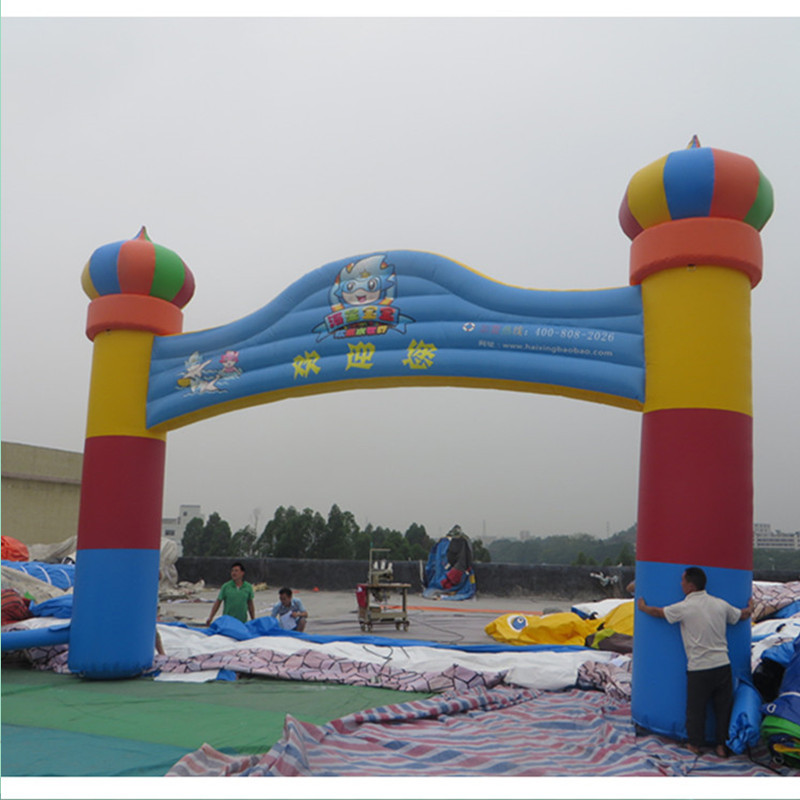 厂家批发充气拱门商家节庆庆典人偶卡通模型 充气用品