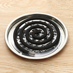 Stainless steel mosquito coil rack, mosquito coil tray, household mosquito and fly repellent tray stand, bathroom mosquito coil holder with ash tray