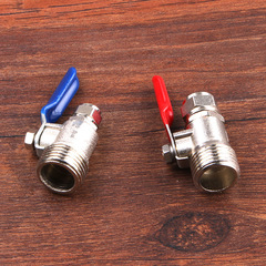 4/4" NPT to 2/2" Shutoff Valve for Water Purifier Inlet, 4/4" NPT to 2/2" Straight Through 3/4" Quick Connect Shutoff Valve