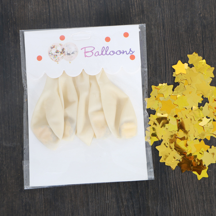 [Hengyue] Globos mágicos para decoración de bodas, globos de látex transparentes de 18 pulgadas con confeti de lentejuelas color oro rosa