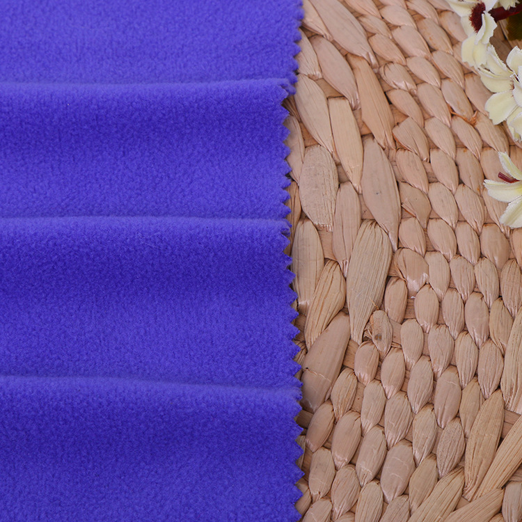 现货摇粒绒面料 家居服运动服布料 针织绒布