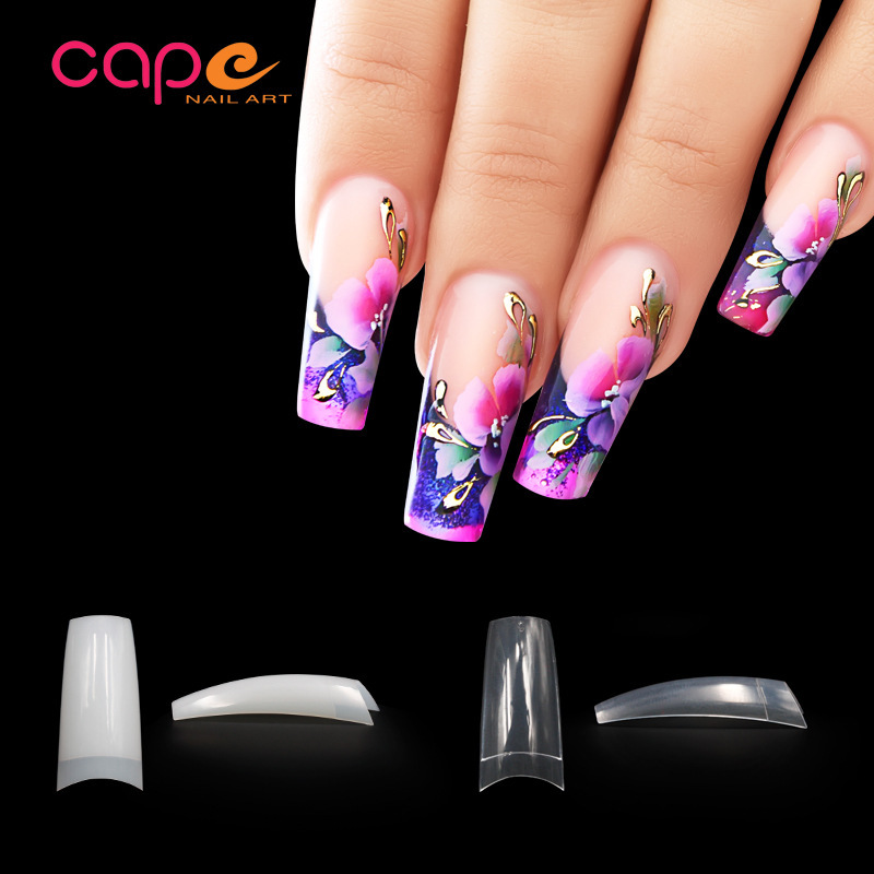 Cross-Border Bestseller K·Nail New Salon Nail Plastic Abs Fake Nail Tips Medium-Length Ballet Nails