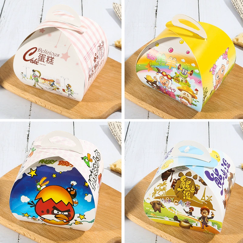 Коробка для упаковки торта Xiao West Point портативная коробка с муссовым муссовым маком оптовая продажа выпечки закусок упаковочная коробка для упаковки бумажных коробок