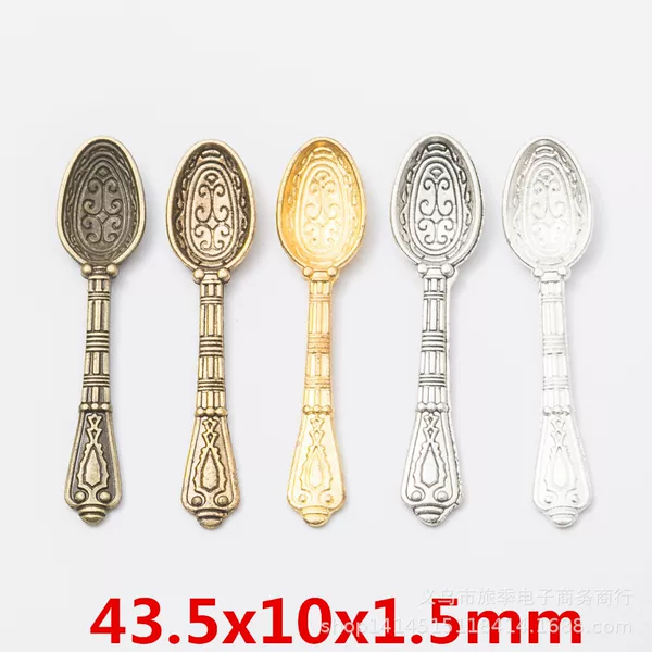 DIY Retro Alloy Jewelry Accessories Spoon Pendant Ancient Bronze Zakka Factory Direct Sales 3365