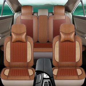 Summer Car Cushion Summer Bamboo Mahjong Cool Mat Single Piece Car Van Truck Universal Seat Cover Cool Mat