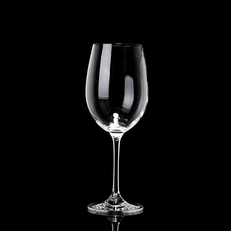 Transparent glass wineglass