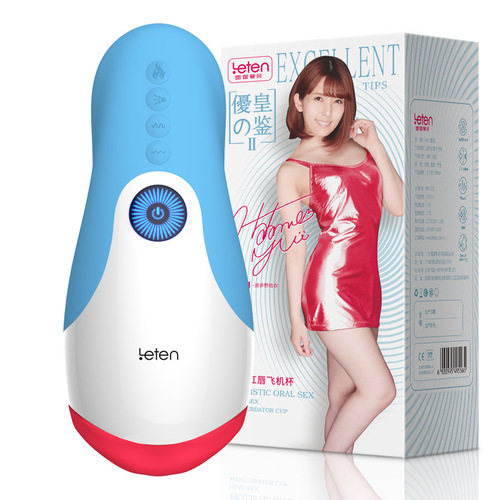 Leten Thunderstorm Wave Multi-desire Red Lips Aircraft Cup Male Masturbation Device Charging Vibration Sound Heating