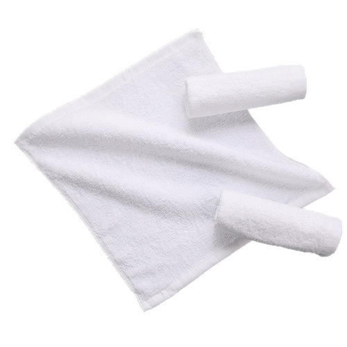 Hotel square towel 21 white bath and foot massage small square towel hotel club general cotton advertising small towel