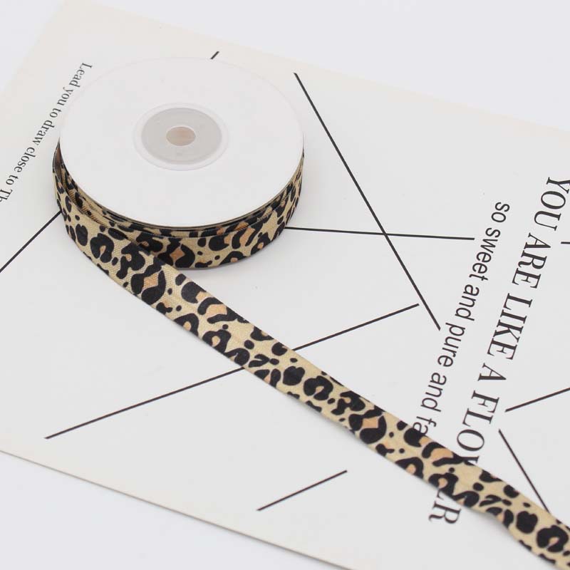 现货豹纹弹力带爆款松紧带包边带韩国织带运动裤边鞋带发圈