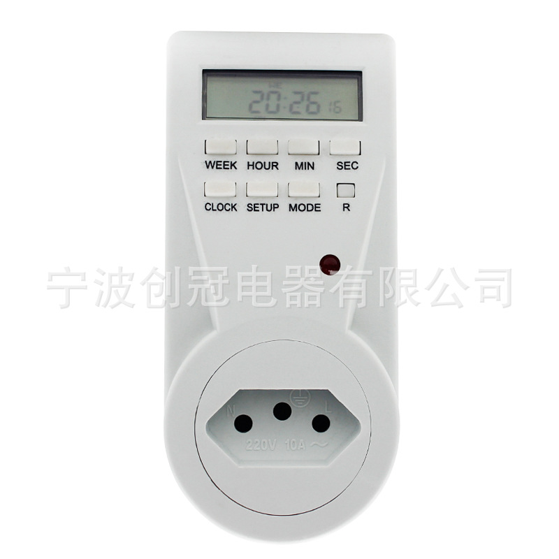 跨境电子定时器插座 自动断电智能电子定时智能插座 时间控制器