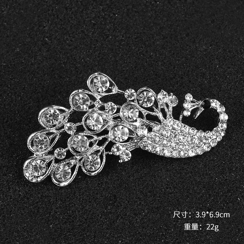 2024 nuevo día de la madre venta caliente broche de ópalo mujer con incrustaciones de diamantes de imitación broche accesorios de ropa joyería