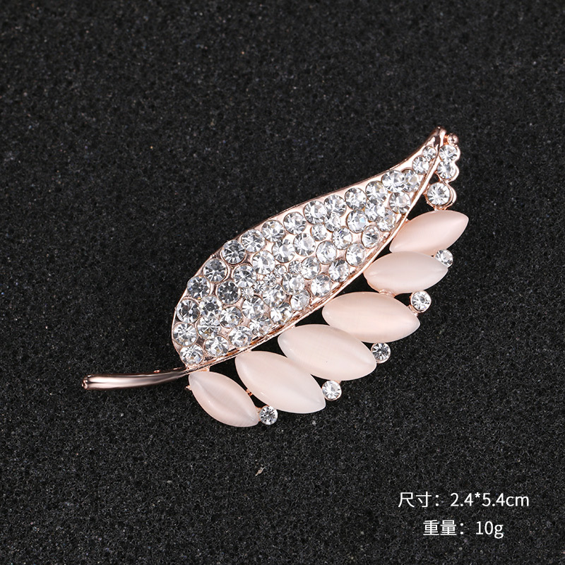 2024 nuevo día de la madre venta caliente broche de ópalo mujer con incrustaciones de diamantes de imitación broche accesorios de ropa joyería