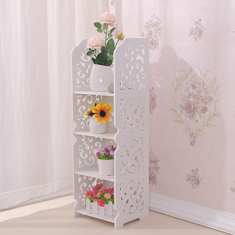 Baño trípode baño almacenamiento rack impermeable esquina piso pequeño lavabo estante esquina pared colgante baño rack