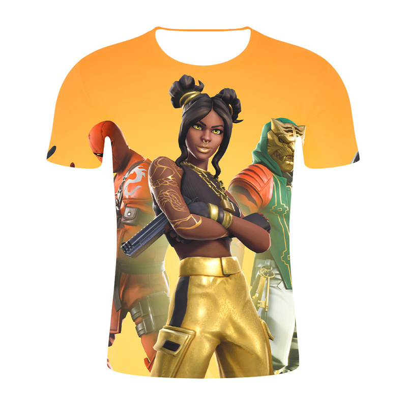 Amazon foreign trade summer explosions men's short sleeve T-shirt 3D Fortress Night creative printing men's T-shirt a generation of hair