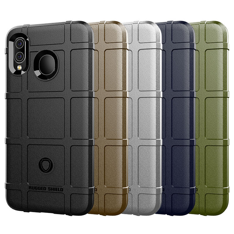 For Galaxy A30 Phone Case Samsung A20/M10S Protective Case Silicone Frosted Thickened Shield Drop-proof Case