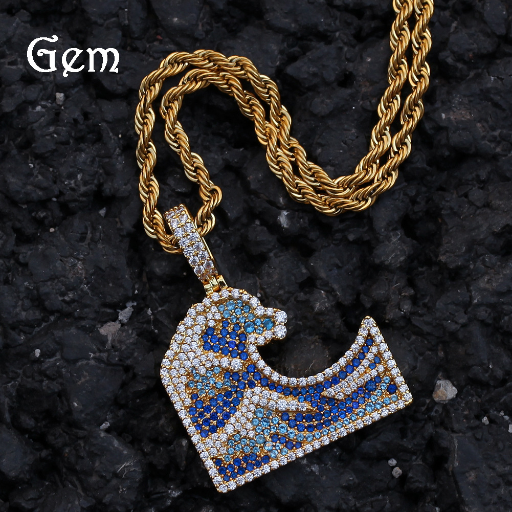 High-end pendant with zircon