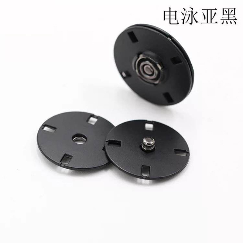 Factory direct alloy button snap button paint matte black button snap button high-grade high-quality buttons