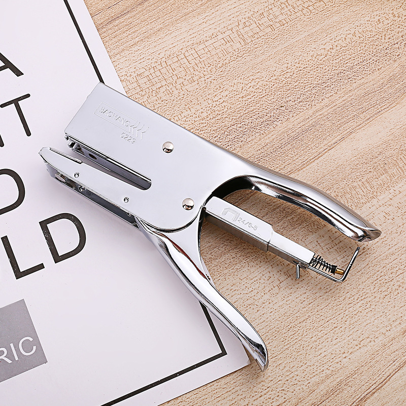 Direct All-metal Silver24/8 Thick-layer Hand-held Labor-saving Disposable50-page Stapler