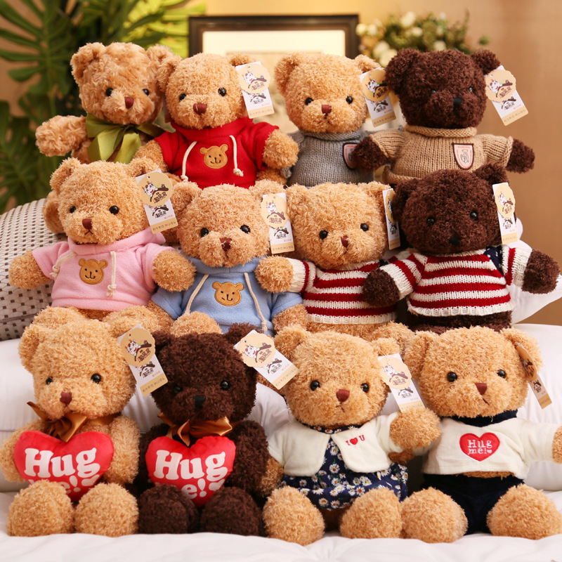 Sweater Bear Doll Plush Toy Wholesale Teddy Bear Doll Rag Doll Birthday Gift Gift Dropshipping