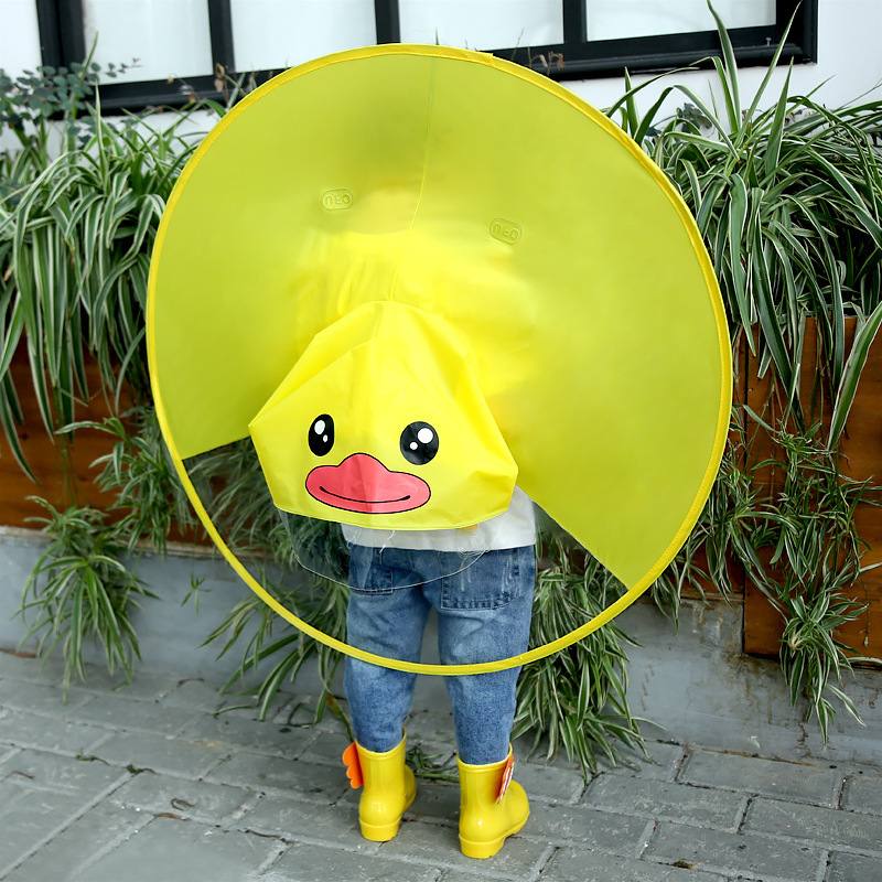 flying saucer raincoat baby yellow duck cloak raincoat baby umbrella children raincoat boy girl kindergarten student