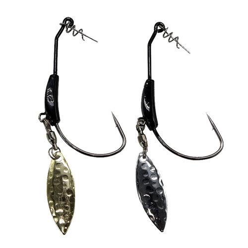 Black lead lure crank hook 7g 4g 2g plus sequin bearing swivel lure hook sea fishing lure soft bait hook