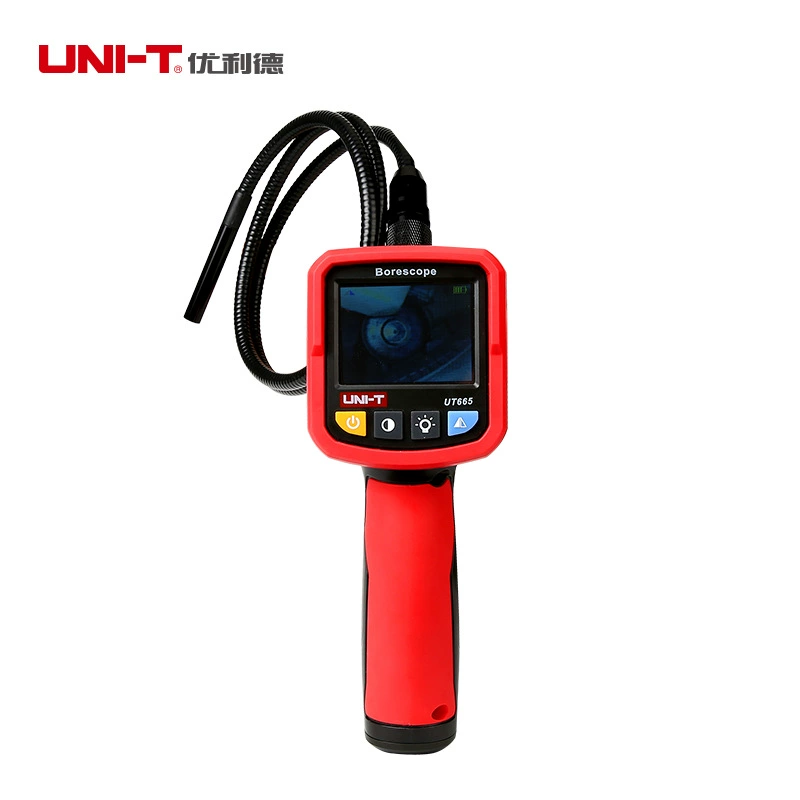 Unide UT665 водонепроницаемый портативный ремонт автомобиля внутренняя труба HD подглядывающий прибор промышленный эндоскоп для труб