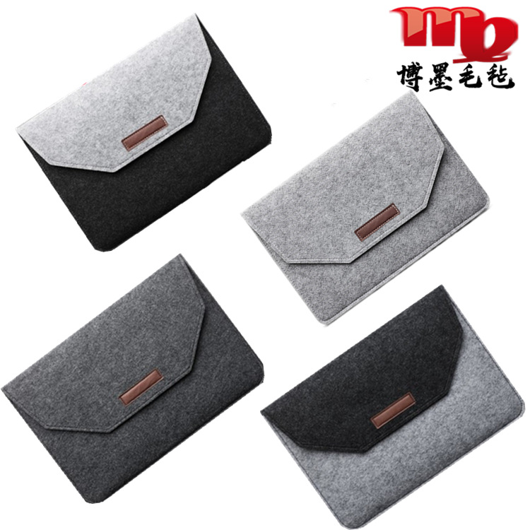 厂家供应羊毛毡 商务笔记本电脑包 ipad平板内胆包保护套可印logo
