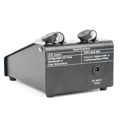 White LED industrial camera light source, dual tube, microscope dual goose neck tube light source, LED lighting lamp