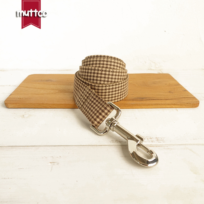 Stil Kaffee Plaid Leine Haustier Hundehalsband Innovative UDL-072_voghion.com