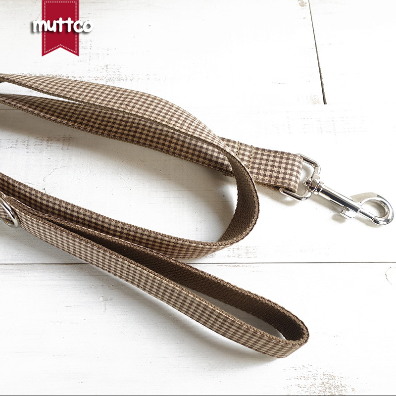 Stil Kaffee Plaid Leine Haustier Hundehalsband Innovative UDL-072_voghion.com