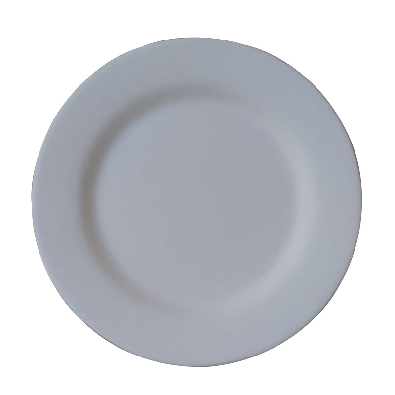 Arte de cerámica Plato en blanco asado de cerámica Pintura de porcelana azul y blanca Arte Cerámica en blanco Plato de porcelana semiacabado Pintura DIY Exportación