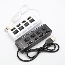 厂家批发 排插式 USB HUB 一分四分线器 4口USB分线器 USB集线器