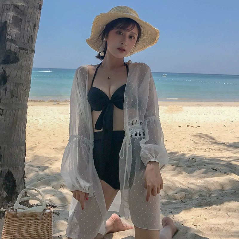 Sea Holiday шифоновая солнцезащитная рубашка женский кардиган средней и длинной