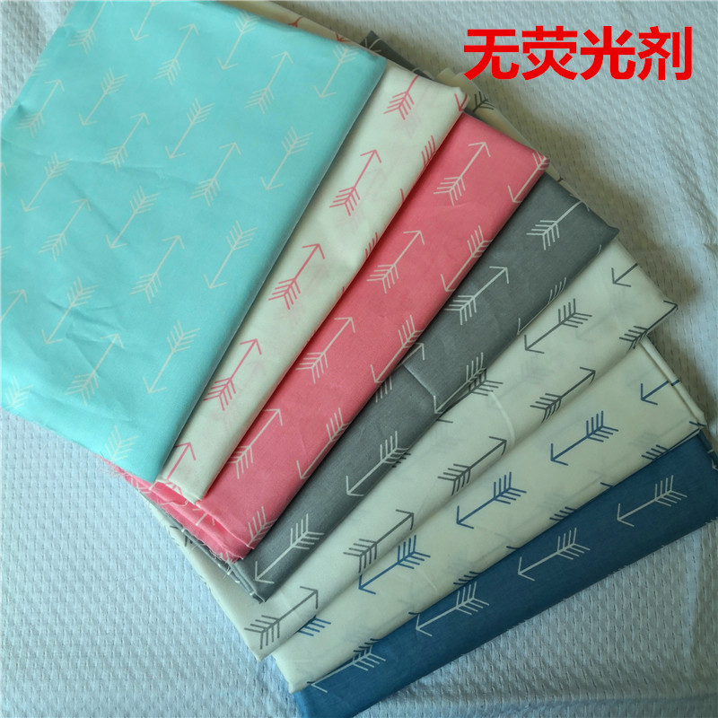爆款无荧光剂纯棉布料 船锚弓箭和服衣服睡衣裙子床品面料批发