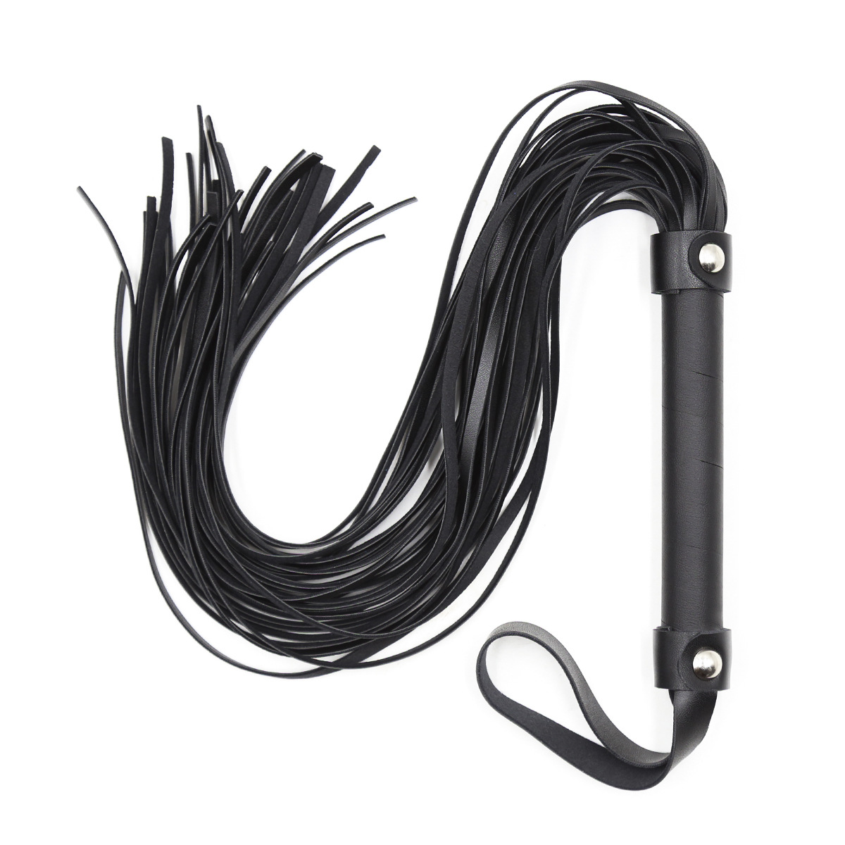 Juguetes sexuales para adultos, látigo de cuero, látigo de PU, látigo de cuero tejido a mano, látigo de caballo, látigo didáctico, accesorios para espectáculos image 3