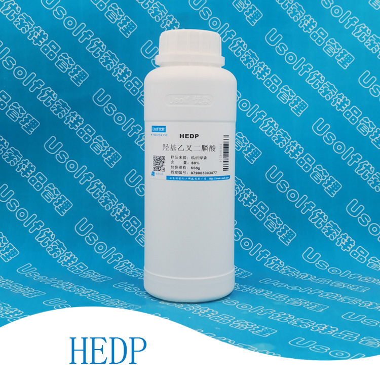 Hydroxyphyl Etylic Acid HEDP Hydroxyyl Etyl Fork Diphylic Acid Anti-scaling Slow Etching Agent 650g/bottle