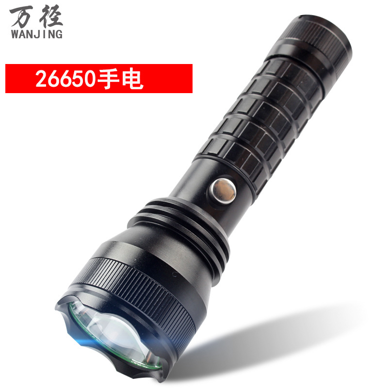 26650 손전등 led 알루미늄 합금 T6 장거리 야외 홈 테일 나침반 선물 도매