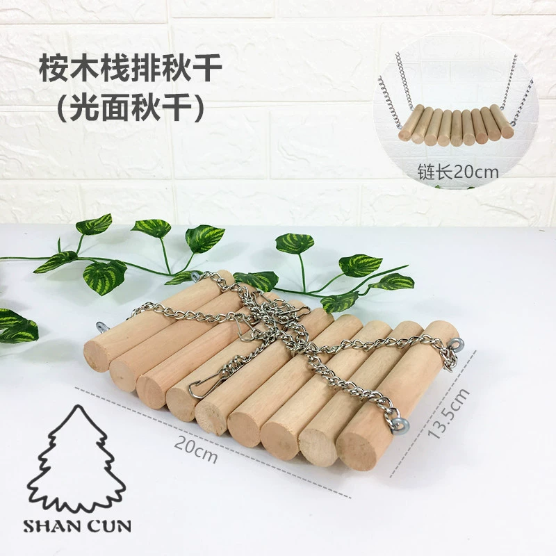 Клетка шкафа из цельного дерева для шиншиллы, шиншиллы, глянцевые качели U12A